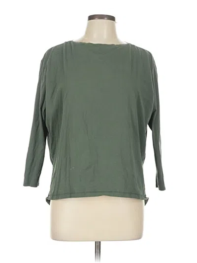 Pre-owned Crz Yoga 3/4 Sleeve T-shirt In Green