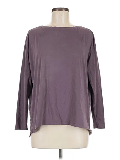 Pre-owned Crz Yoga 3/4 Sleeve T-shirt In Purple