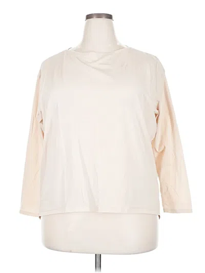 Pre-owned Crz Yoga 3/4 Sleeve T-shirt In White