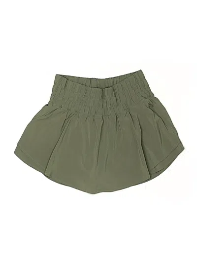 Pre-owned Crz Yoga Active Skort In Green