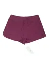 Crz Yoga Athletic Shorts In Burgundy