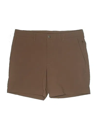 Pre-owned Crz Yoga Khaki Shorts In Brown