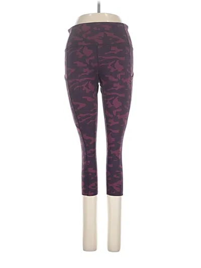Pre-owned Crz Yoga Leggings In Red