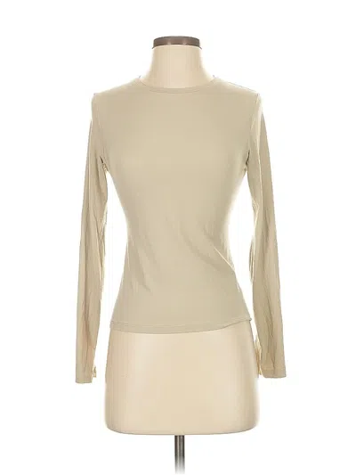 Pre-owned Crz Yoga Long Sleeve T-shirt In Brown