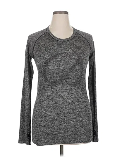 Pre-owned Crz Yoga Long Sleeve T-shirt In Gray
