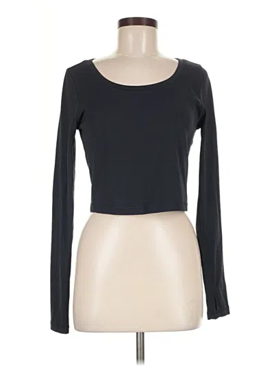 Pre-owned Crz Yoga Long Sleeve T-shirt In Black