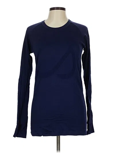 Pre-owned Crz Yoga Long Sleeve T-shirt In Blue