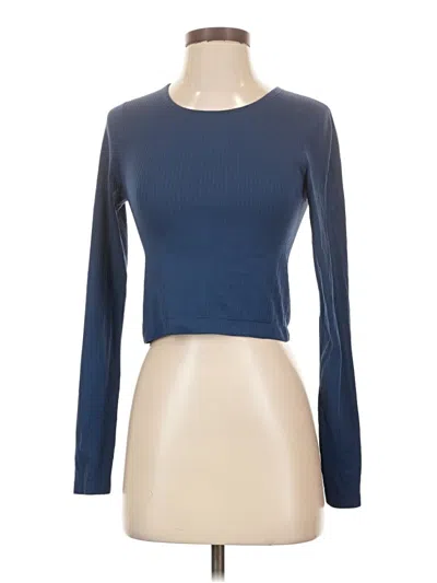 Pre-owned Crz Yoga Long Sleeve T-shirt In Blue