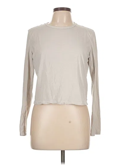 Pre-owned Crz Yoga Long Sleeve T-shirt In Brown