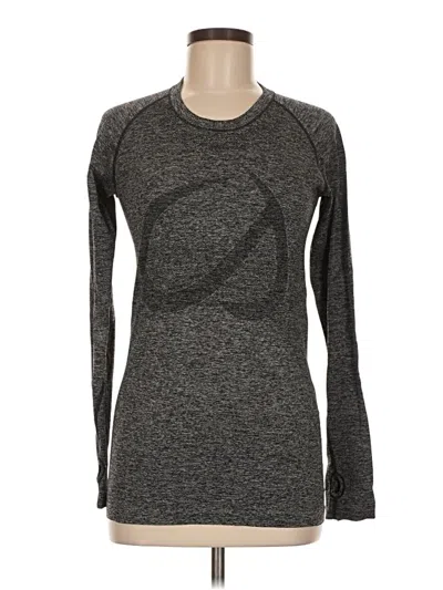 Pre-owned Crz Yoga Long Sleeve T-shirt In Gray