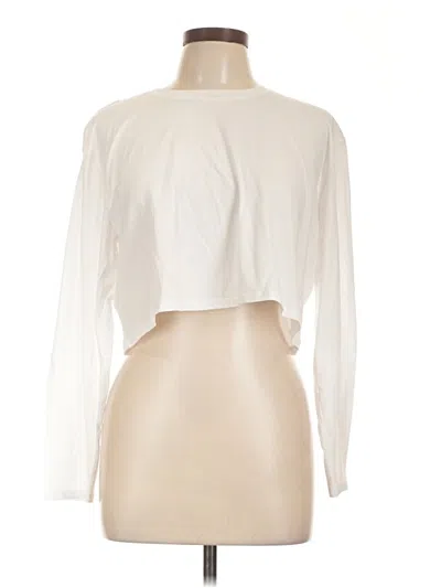 Pre-owned Crz Yoga Long Sleeve T-shirt In Ivory