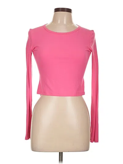 Pre-owned Crz Yoga Long Sleeve T-shirt In Pink