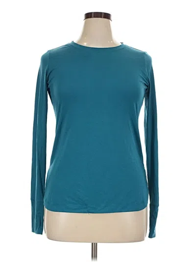 Pre-owned Crz Yoga Long Sleeve T-shirt In Teal