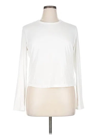 Pre-owned Crz Yoga Long Sleeve T-shirt In White