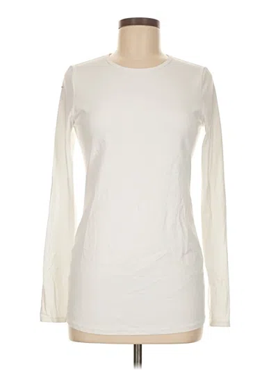 Pre-owned Crz Yoga Long Sleeve T-shirt In White