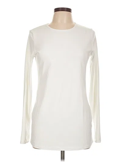 Pre-owned Crz Yoga Long Sleeve T-shirt In White