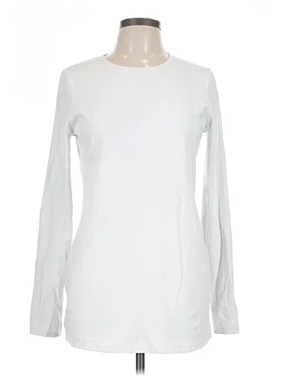Pre-owned Crz Yoga Long Sleeve T-shirt In White