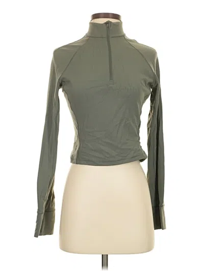 Pre-owned Crz Yoga Long Sleeve Turtleneck In Green