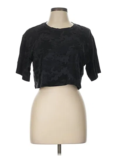 Pre-owned Crz Yoga Short Sleeve T-shirt In Black
