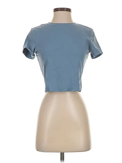 Pre-owned Crz Yoga Short Sleeve T-shirt In Blue