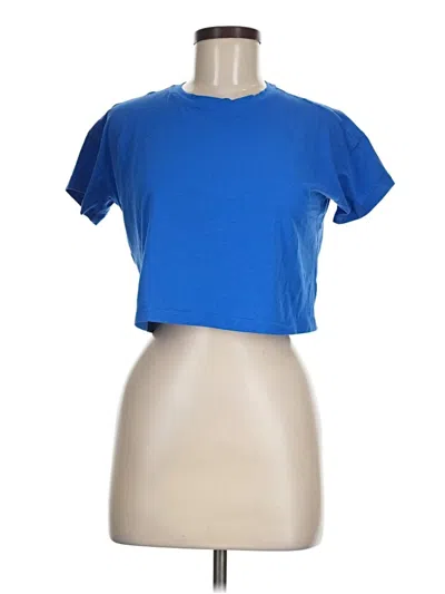 Pre-owned Crz Yoga Short Sleeve T-shirt In Blue