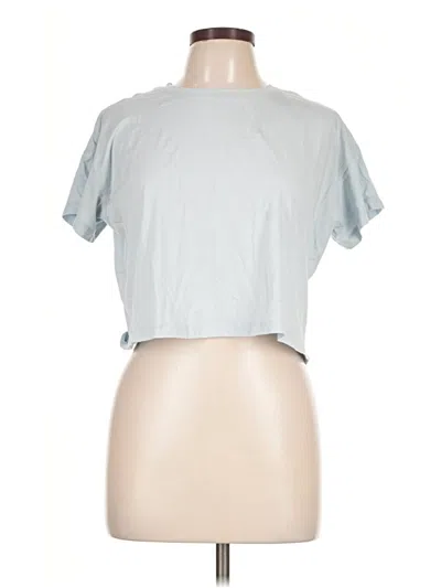 Pre-owned Crz Yoga Short Sleeve T-shirt In Blue
