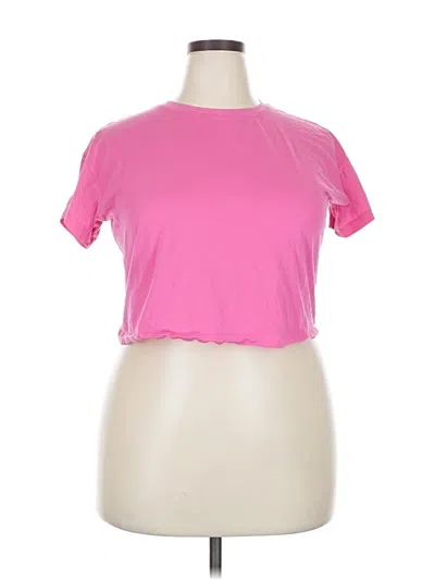 Pre-owned Crz Yoga Short Sleeve T-shirt In Pink