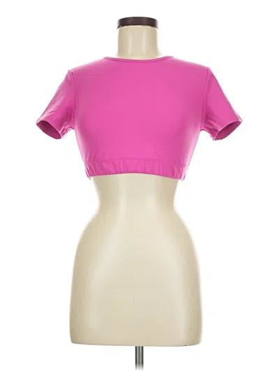 Pre-owned Crz Yoga Short Sleeve T-shirt In Pink