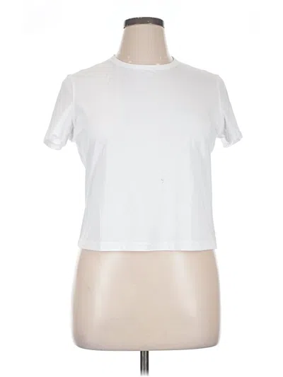 Pre-owned Crz Yoga Short Sleeve T-shirt In White