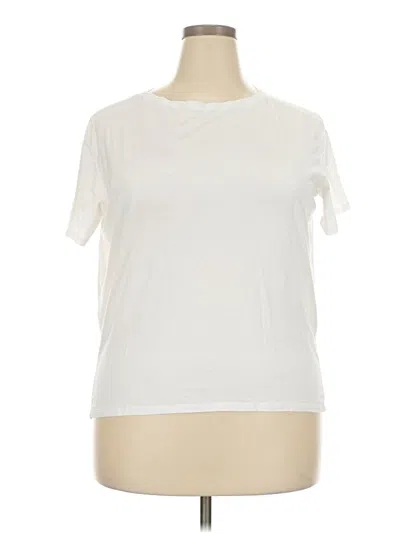 Pre-owned Crz Yoga Short Sleeve T-shirt In White