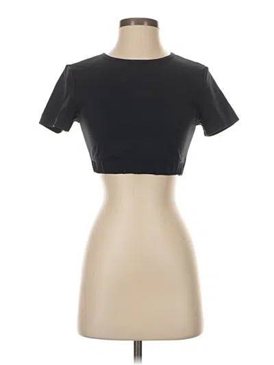 Pre-owned Crz Yoga Short Sleeve Turtleneck In Black