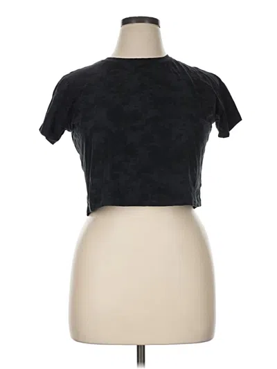 Pre-owned Crz Yoga Short Sleeve Turtleneck In Black