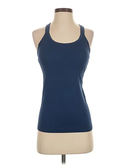 Pre-owned Crz Yoga Sleeveless Top Blue Halter Neckline Tops