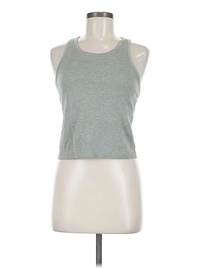 Pre-owned Crz Yoga Sleeveless Top Gray Halter Neckline Tops