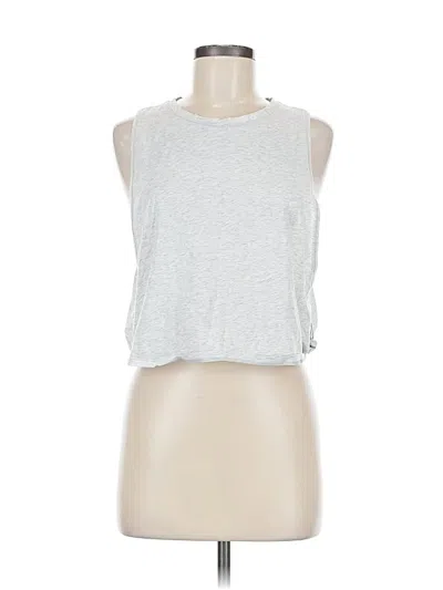 Pre-owned Crz Yoga Sleeveless Top Silver Halter Neckline Tops