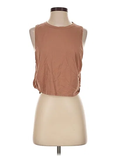 Pre-owned Crz Yoga Sleeveless T-shirt In Brown