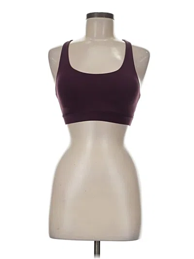 Pre-owned Crz Yoga Sports Bra In Burgundy