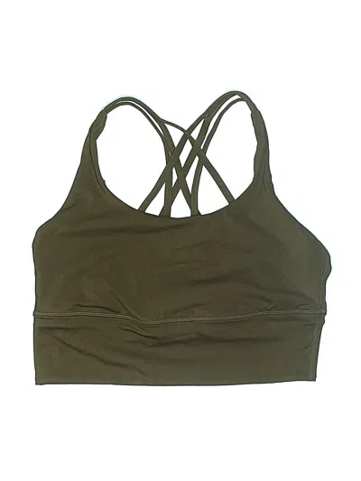 Pre-owned Crz Yoga Sports Bra In Green