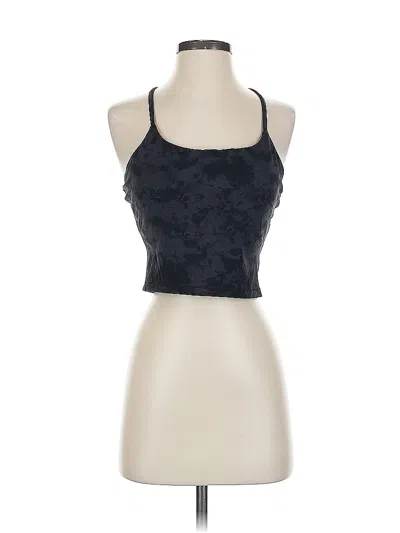 Pre-owned Crz Yoga Tank Top Black Halter Neckline Tops