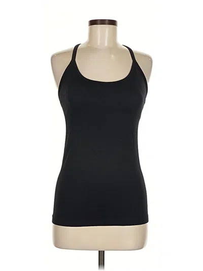 Pre-owned Crz Yoga Tank Top Black Halter Neckline Tops