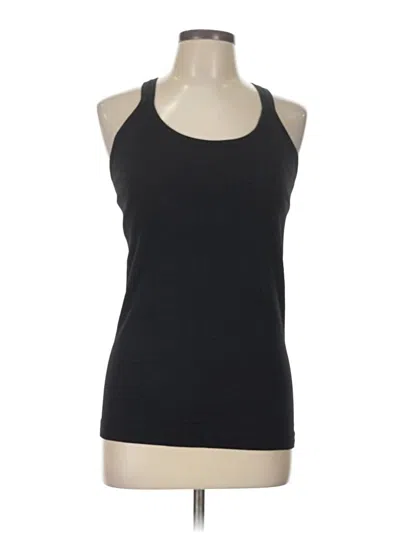 Pre-owned Crz Yoga Tank Top Black Halter Neckline Tops