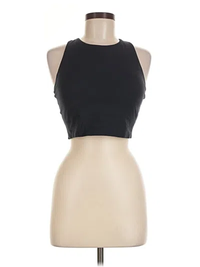 Pre-owned Crz Yoga Tank Top Black Halter Neckline Tops