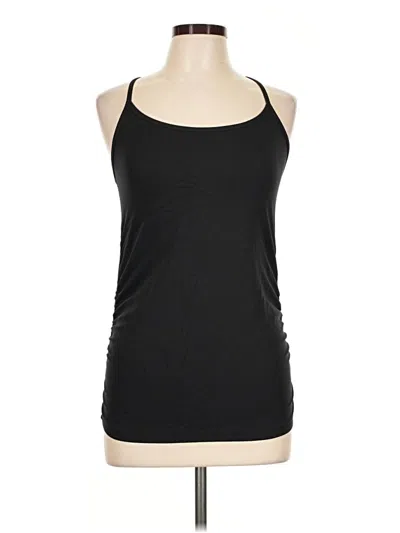 Pre-owned Crz Yoga Tank Top Black Halter Neckline Tops