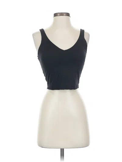 Pre-owned Crz Yoga Tank Top Black Strapless Neckline Tops
