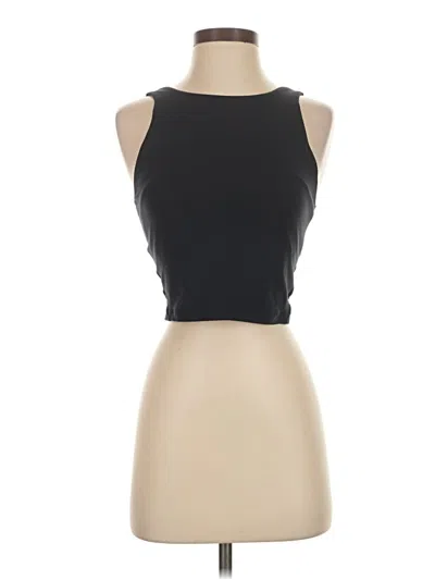 Pre-owned Crz Yoga Tank Top Black Strapless Neckline Tops