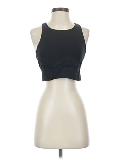 Pre-owned Crz Yoga Tank Top Black Strapless Neckline Tops