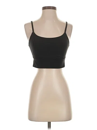 Pre-owned Crz Yoga Tank Top Black Strapless Neckline Tops