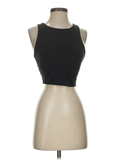 Pre-owned Crz Yoga Tank Top Black Strapless Neckline Tops