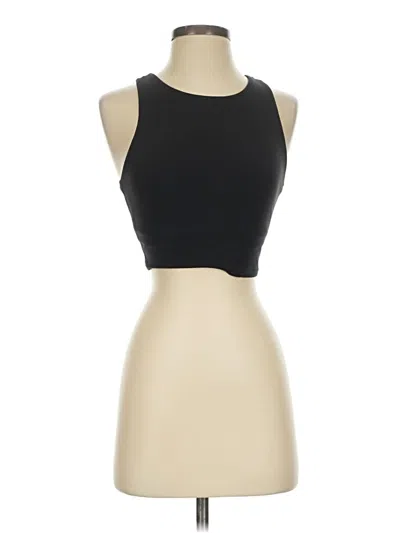 Pre-owned Crz Yoga Tank Top Black Strapless Neckline Tops