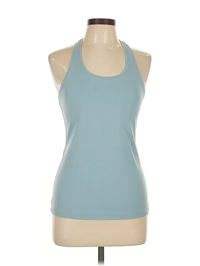 Pre-owned Crz Yoga Tank Top Blue Halter Neckline Tops